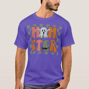 Momster Groovy Halloween Spooky Funny Monster Boo  T-Shirt