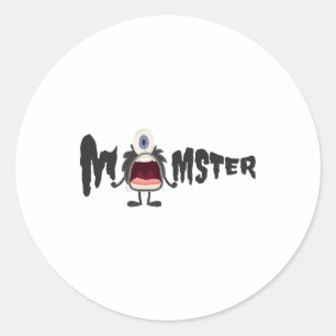 Momster Halloween   Classic Round Sticker