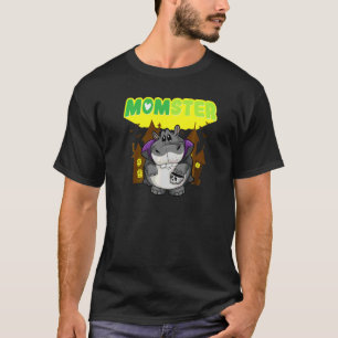 Momster Monster Mum Scary Halloween Mummy Creepy C T-Shirt