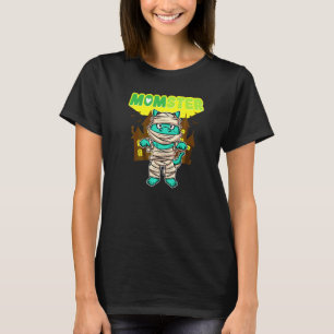 Momster Monster Mum Scary Halloween Mummy Creepy C T-Shirt