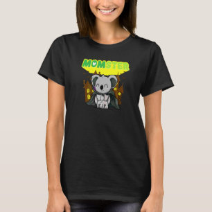 Momster Monster Mum Scary Halloween Mummy Creepy C T-Shirt