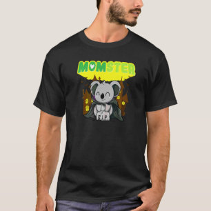 Momster Monster Mum Scary Halloween Mummy Creepy C T-Shirt