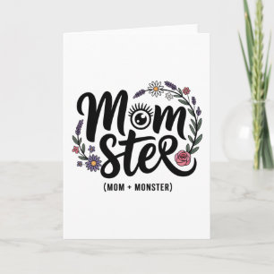 Momster. (Mum + Monster)﻿ Holiday Card