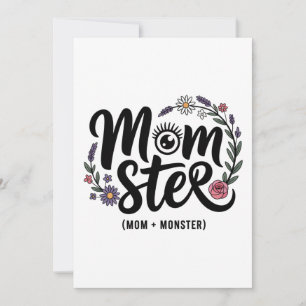 Momster. (Mum + Monster)﻿ Holiday Card