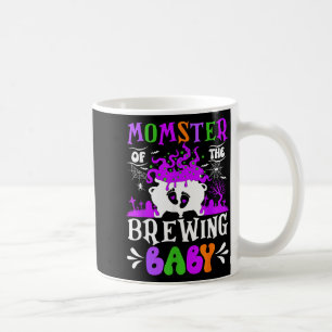 Momster Of The Brewing Baby Mom To Be Halloween  Coffee Mug