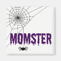 Momster Purple Dripping Font Spider Web