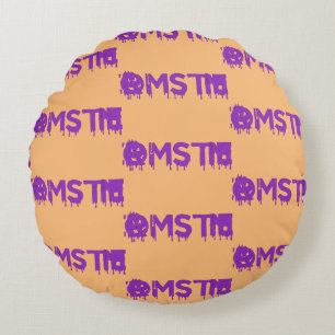 Momster Purple Version Round Cushion