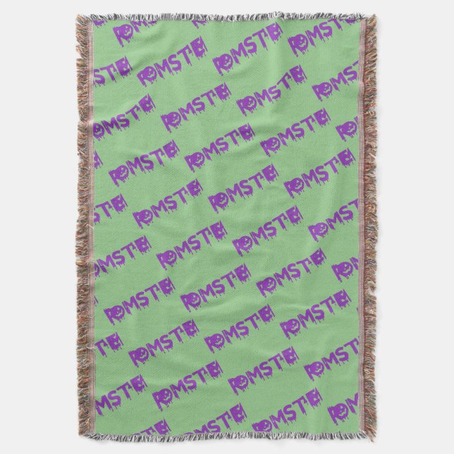 Momster Purple Version Throw Blanket (Front Vertical)