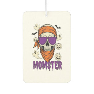 Momster skull Funny Halloween Mum Car Air Freshener