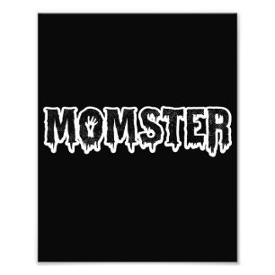 Momster T-Shirt Funny Mum Halloween Costume Photo Print