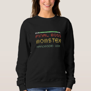 Momster Video Game Vintage Retro Arcade Game Sweatshirt