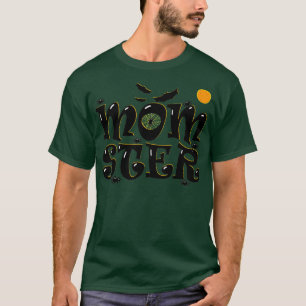 Momster Women Funny Halloween Spider Bat Mom Ster T-Shirt