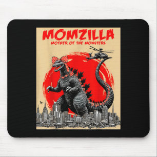 Momzilla mother of monsters retro vintage mama mouse pad