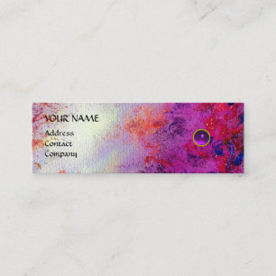 MON EMERALD AGATA , violet metallic pearl Mini Business Card