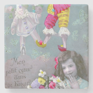 Mon petite coeur dans ce baiser 2 stone coaster
