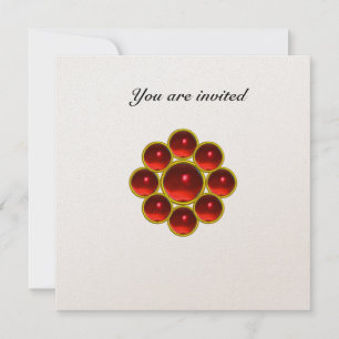 MON ruby white gold Invitation