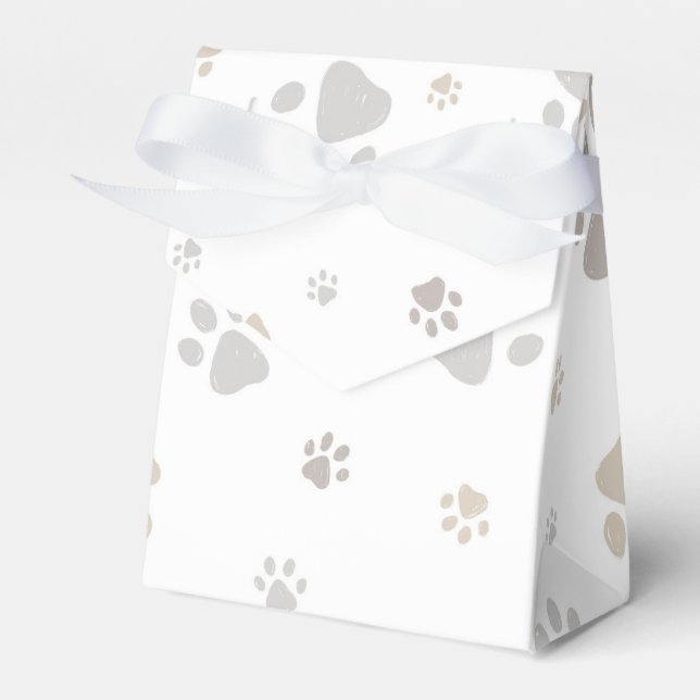 Mon Toutou French Dog Birthday Party Napkins Favour Box (Front Side)
