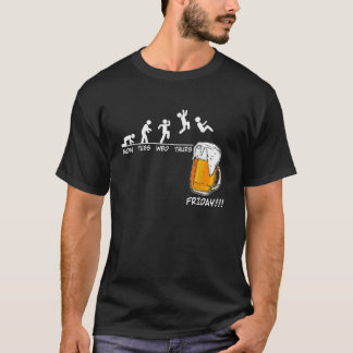 Mon Tues Wed Thurs Friday Beer Drinking T-Shirt