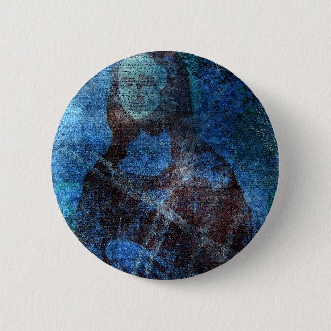 Mona Blues 6 Cm Round Badge (Front)