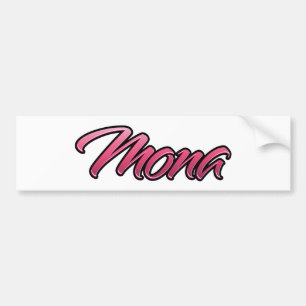 Mona faded pink Aufkleber Sticker