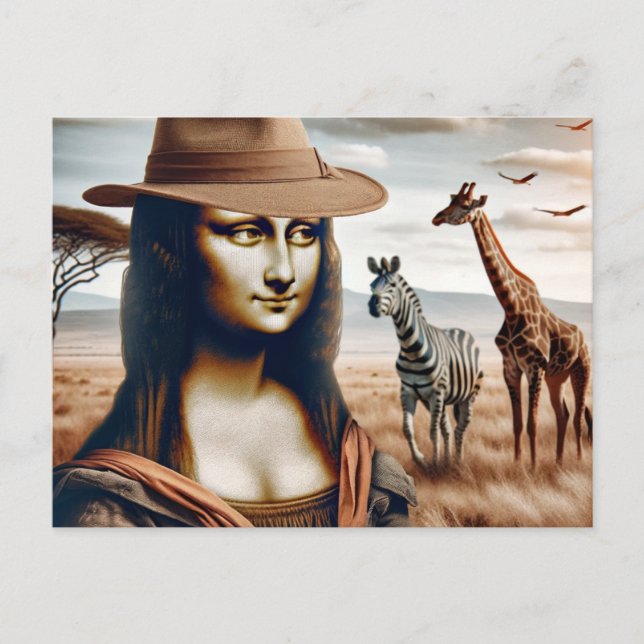 Mona Goes on Safari Postcard (Front)