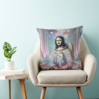 Mona in space  cushion