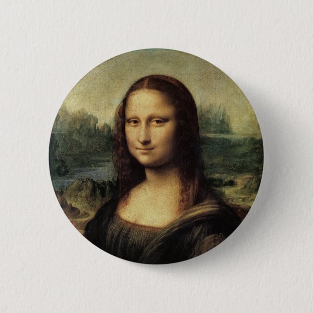 Mona Lisa 6 Cm Round Badge (Front)