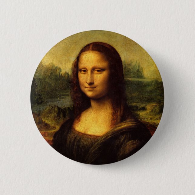 Mona Lisa 6 Cm Round Badge (Front)