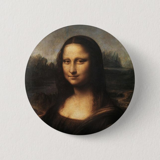 Mona Lisa 6 Cm Round Badge (Front)