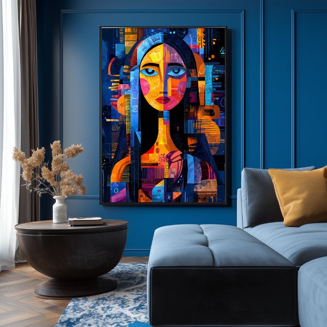 Mona Lisa – Abstract Geometric Reinterpretation Poster (Creator Uploaded)