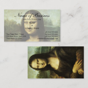 Mona Lisa (aka La Gioconda) by Leonardo da Vinci Business Card