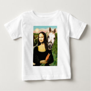 Mona Lisa and her Arabian Horse Baby T-Shirt