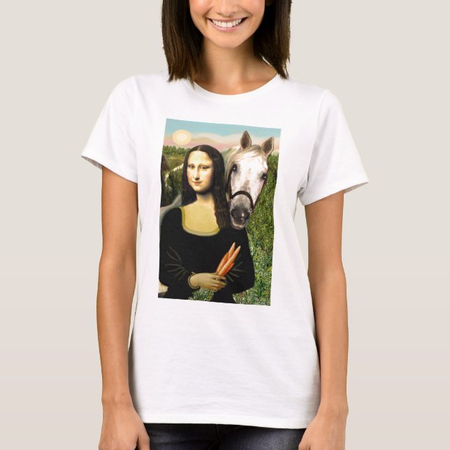 Mona Lisa and her Arabian Horse T-Shirt (Front)
