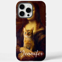 Mona Lisa and her cat                             
