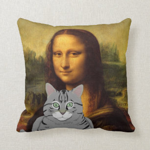 Mona Lisa and her cat Pillow