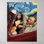 Mona Lisa and Van Gogh Poster<br><div class="desc">Mona Lisa and Van Gogh Poster Anime Cartoon Comic Fiction Manga</div>