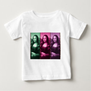 Mona Lisa Animal Print Green Pink Purple Baby T-Shirt