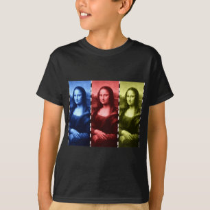 Mona Lisa Animal Print Primary Colours T-Shirt