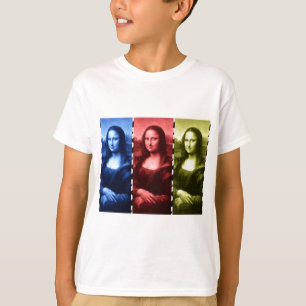 Mona Lisa Animal Print Primary Colours T-Shirt