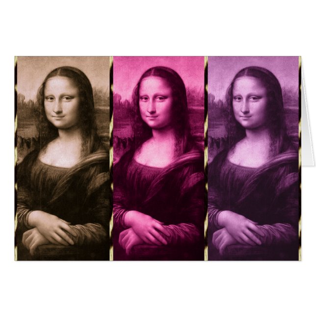Mona Lisa Animal Print Purple Pink Chocolate (Front Horizontal)