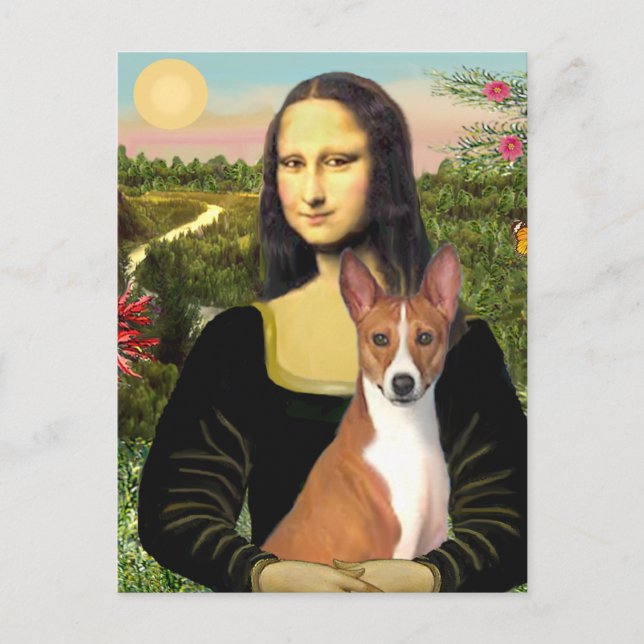 Mona Lisa - Basenji 1 Postcard (Front)