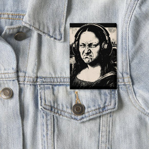 Mona Lisa Bass Face Funny Music Lovers DJs