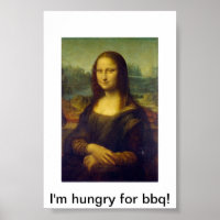 Mona Lisa Bbq Poster