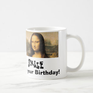 Mona Lisa Birthday Classic White Mug