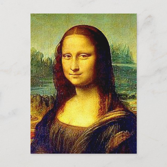 Mona Lisa by Da Vinci, Fine Art Postcard (Front)
