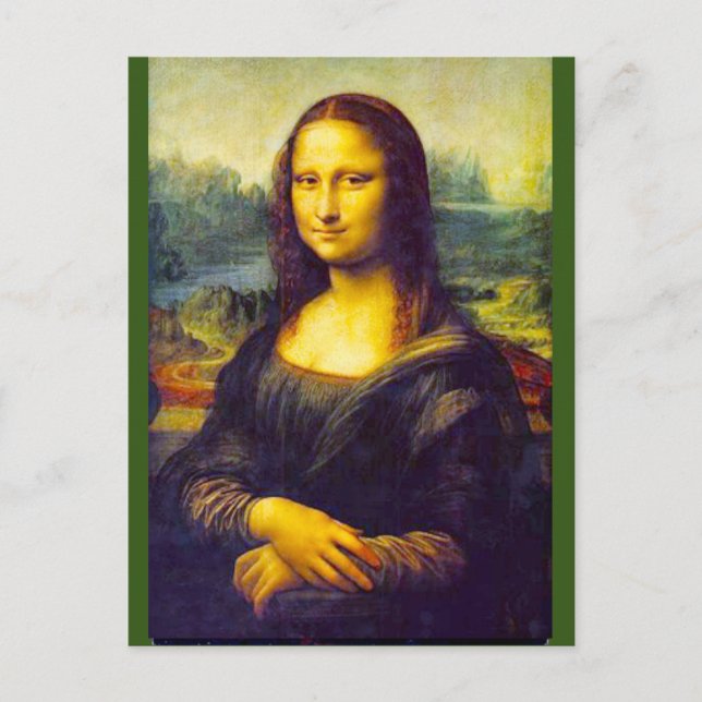 Mona Lisa by Da Vinci, Fine Art, Postcard (Front)