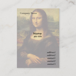 Mona Lisa by Leonardo Da Vinci Business Card