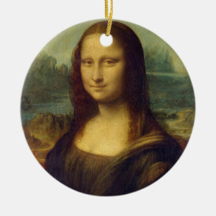 Mona Lisa by Leonardo Da Vinci Ceramic Ornament