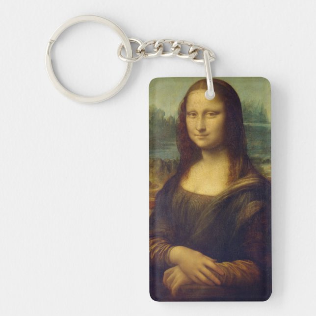 Mona Lisa by Leonardo Da Vinci Key Ring (Front)