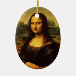 Mona Lisa by Leonardo Da Vinci Ornament